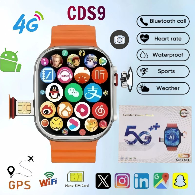 Smartwatch Id - CDS9 Smartwatch Android 4G Network Sim