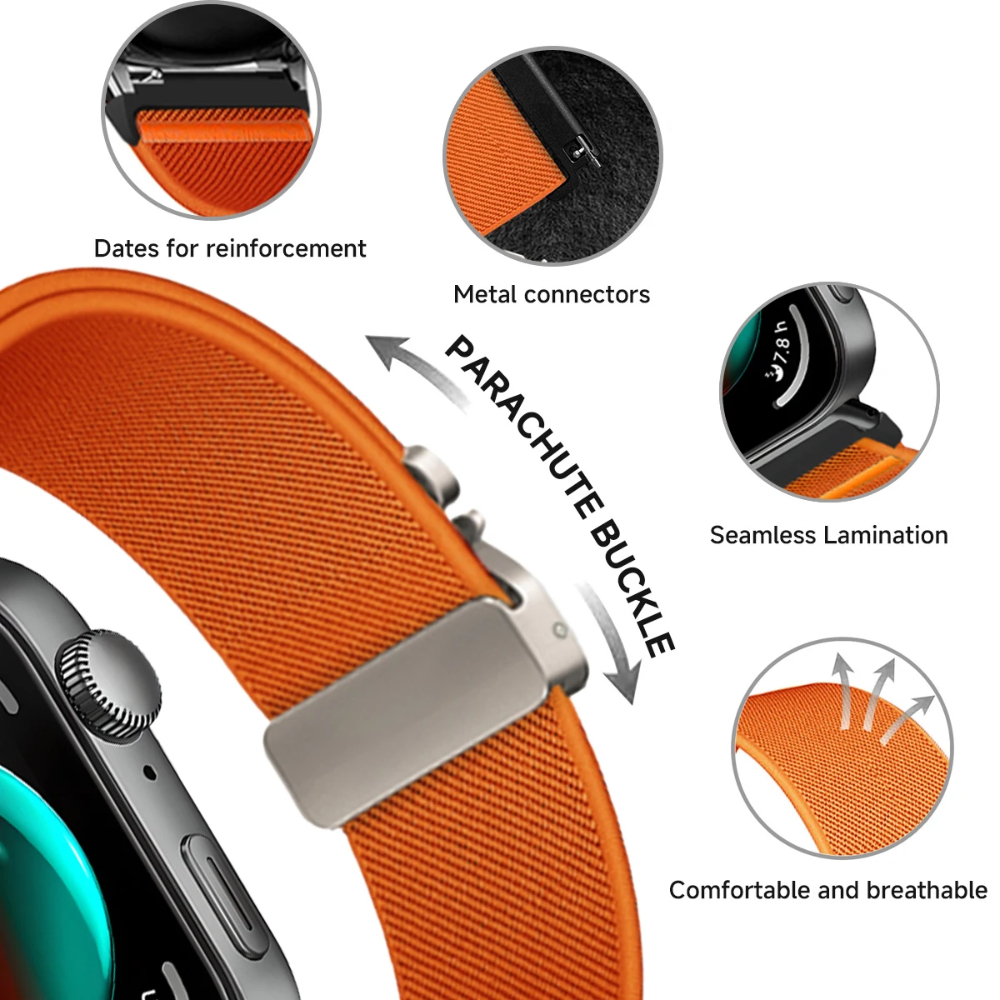Parachute Buckle Nylon Band fo - Milanaise Mesh Band のレビューと価格