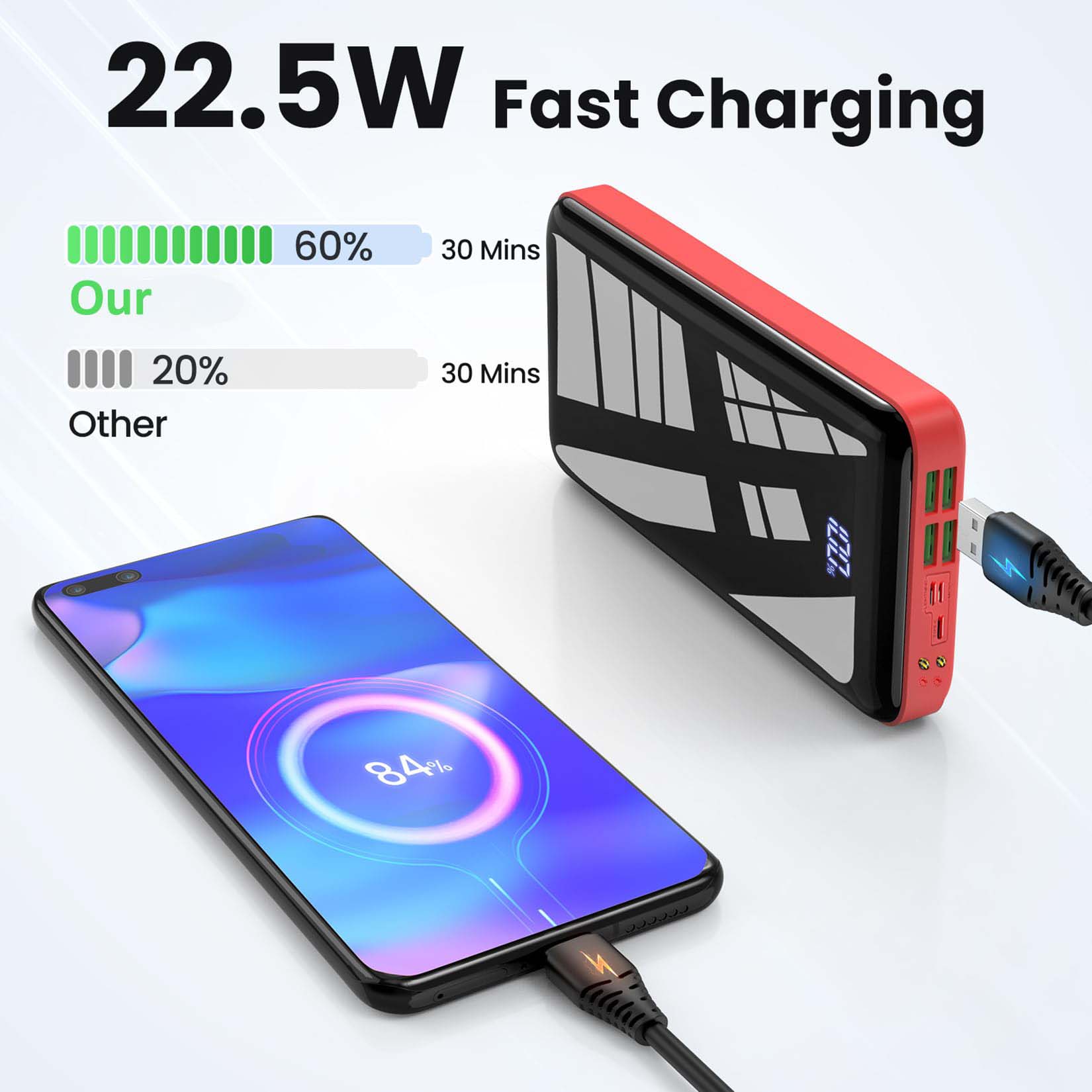 Portable Charger 30000mah Powe - Watch Charger Cable のレビューと価格