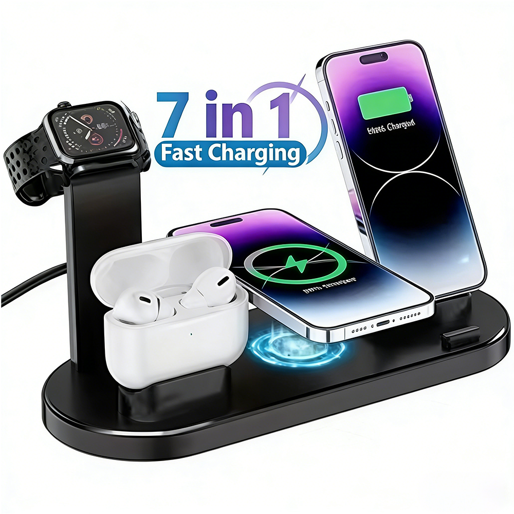 30W 7 in 1 Wireless Charger St - Watch Charger Cable のレビューと価格