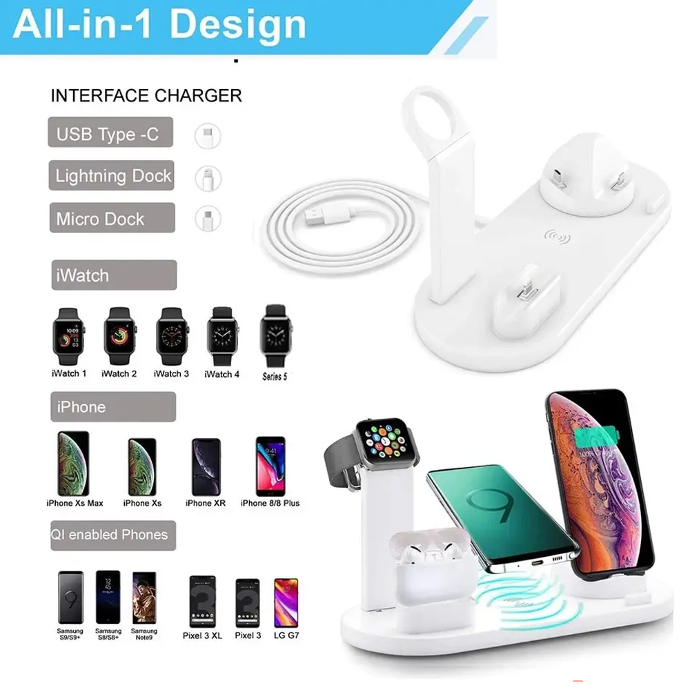 30W 7 in 1 Wireless Charger St - Watch Charger Cable のレビューと価格