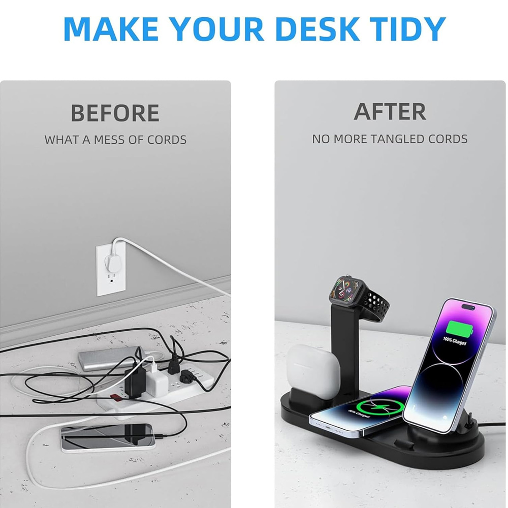 30W 7 in 1 Wireless Charger St - Watch Charger Cable のレビューと価格