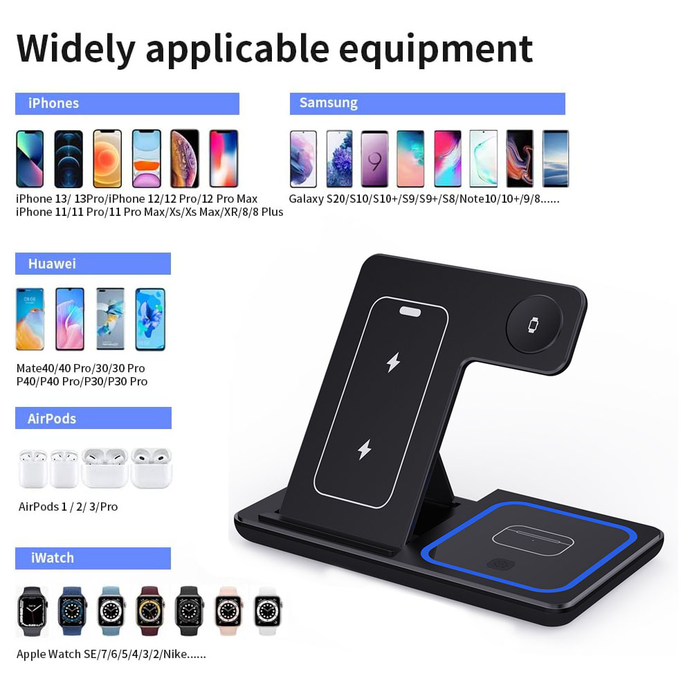 15W 3 in 1 Wireless Charger St - Watch Charger Cable のレビューと価格