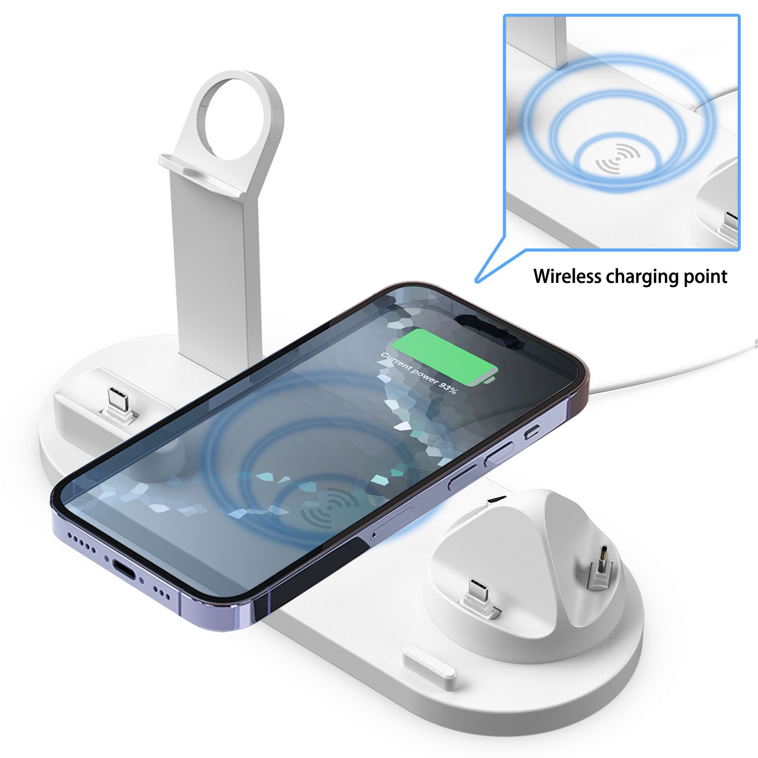 7 in 1 Wireless Chargers Stand - Watch Charger Cable のレビューと価格