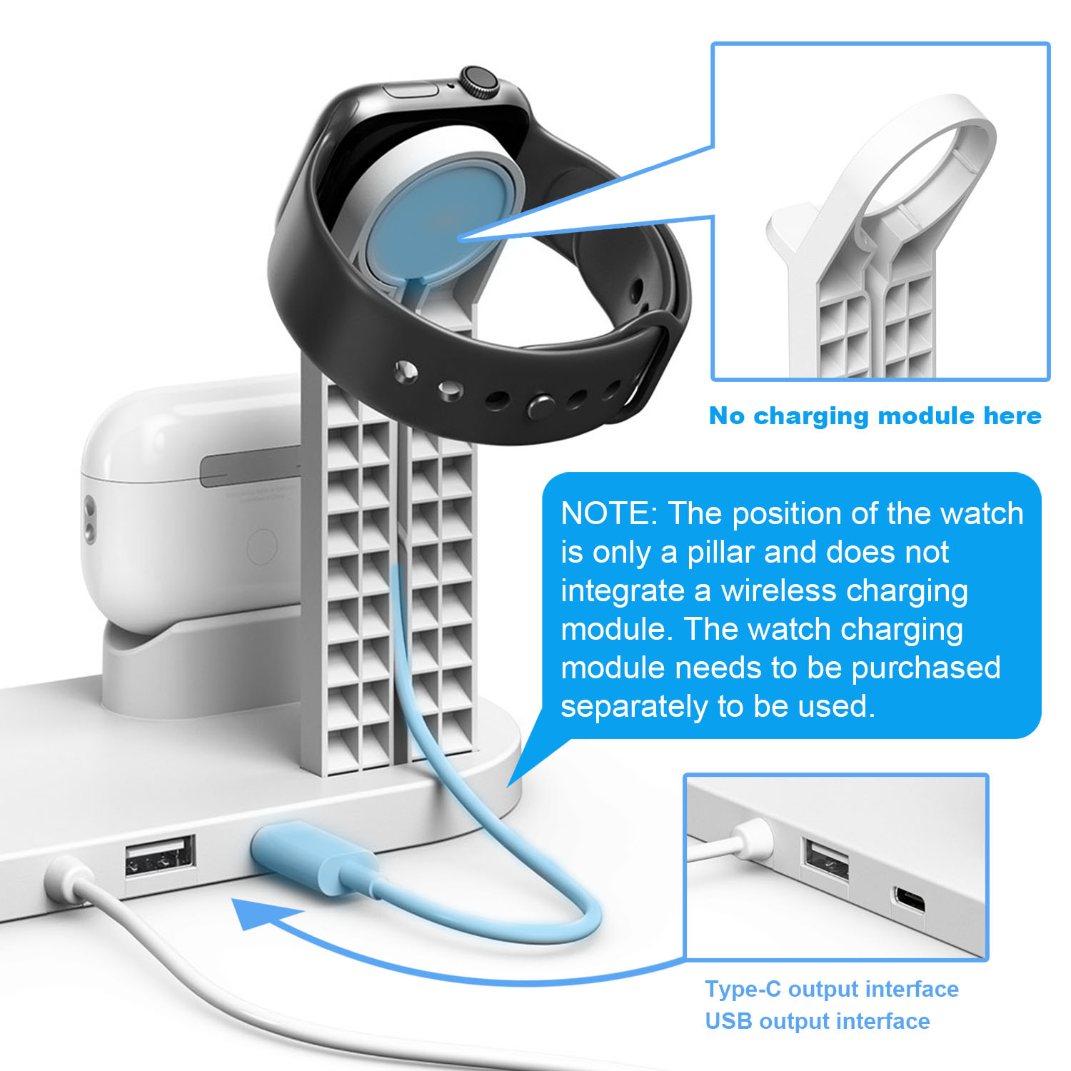 7 in 1 Wireless Chargers Stand - Watch Charger Cable のレビューと価格