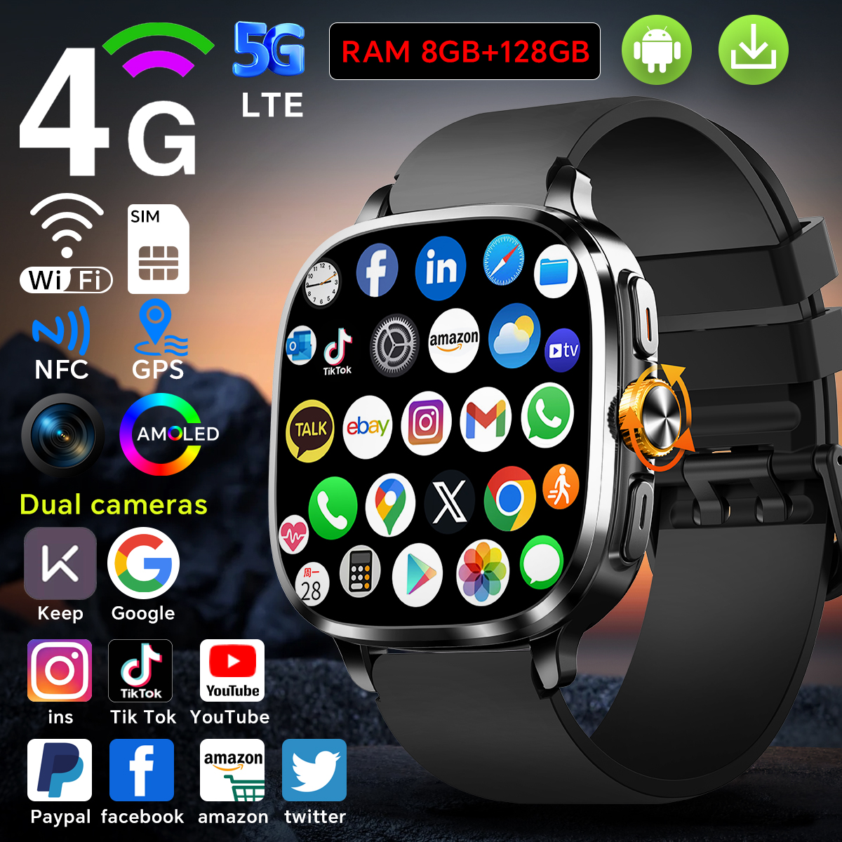 5G Full Netcom S99 Smartwatch  - Smartwatch Store のレビューと価格