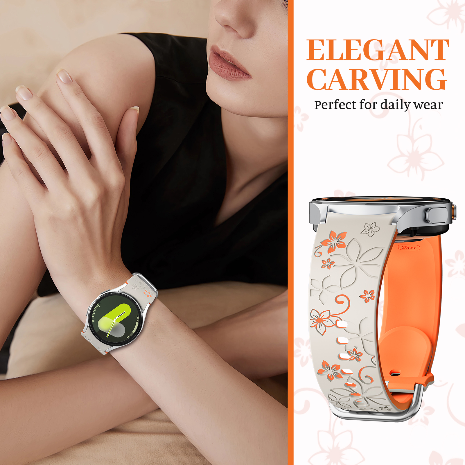 Engraved Silicone Band for Sam - Samsung Smartwatch Ultra Accessories のレビューと価格