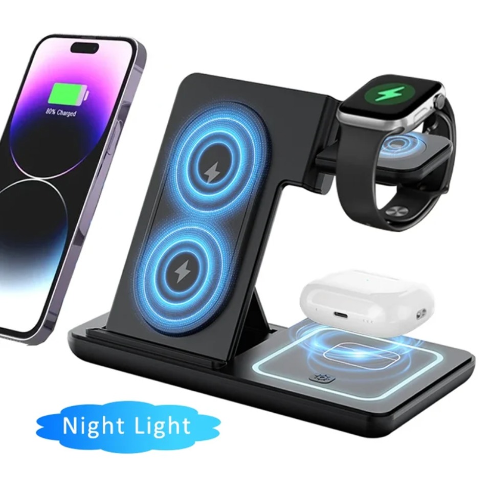 Night LED Light 3 In 1 Wireles - Watch Charger Cable のレビューと価格