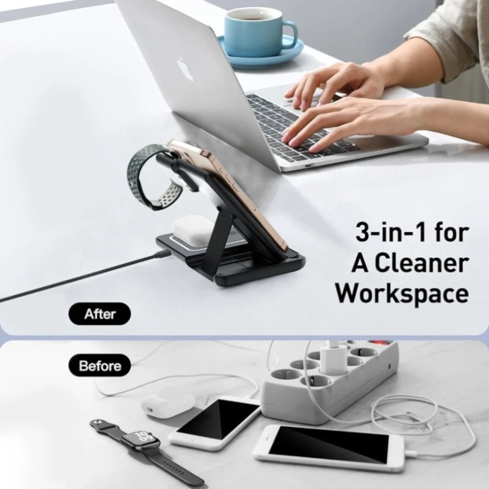 Night LED Light 3 In 1 Wireles - Watch Charger Cable のレビューと価格