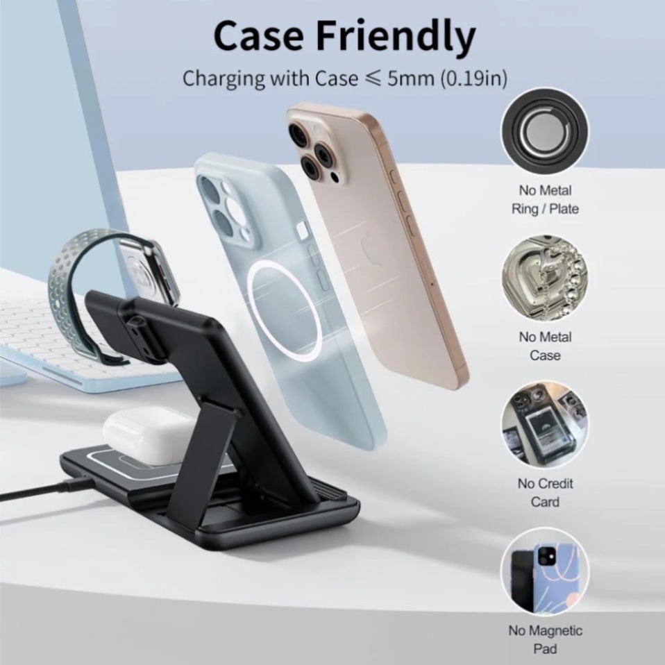 Night LED Light 3 In 1 Wireles - Watch Charger Cable のレビューと価格