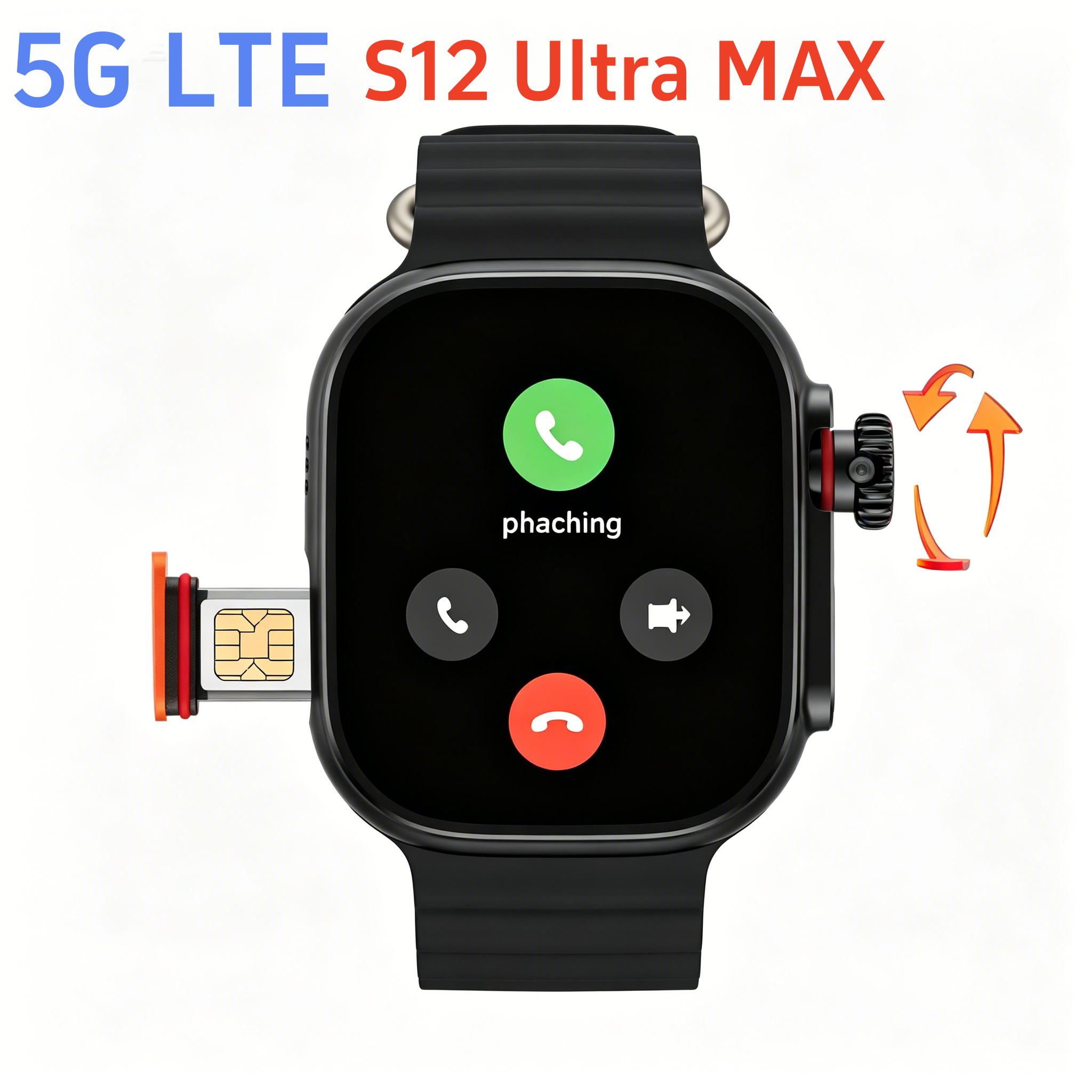 Newest S12 Ultra MAX 5G LTE 2. - Smartwatch Id のレビューと価格