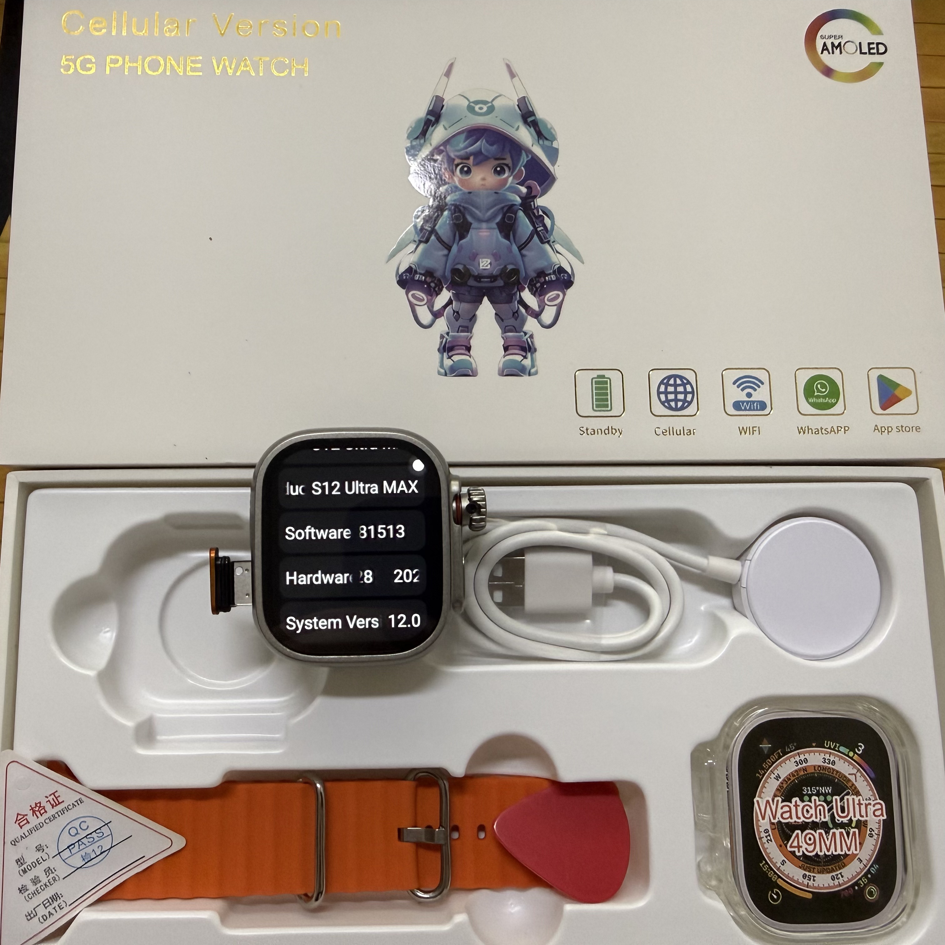 Newest S12 Ultra MAX 5G LTE 2. - Smartwatch Id のレビューと価格
