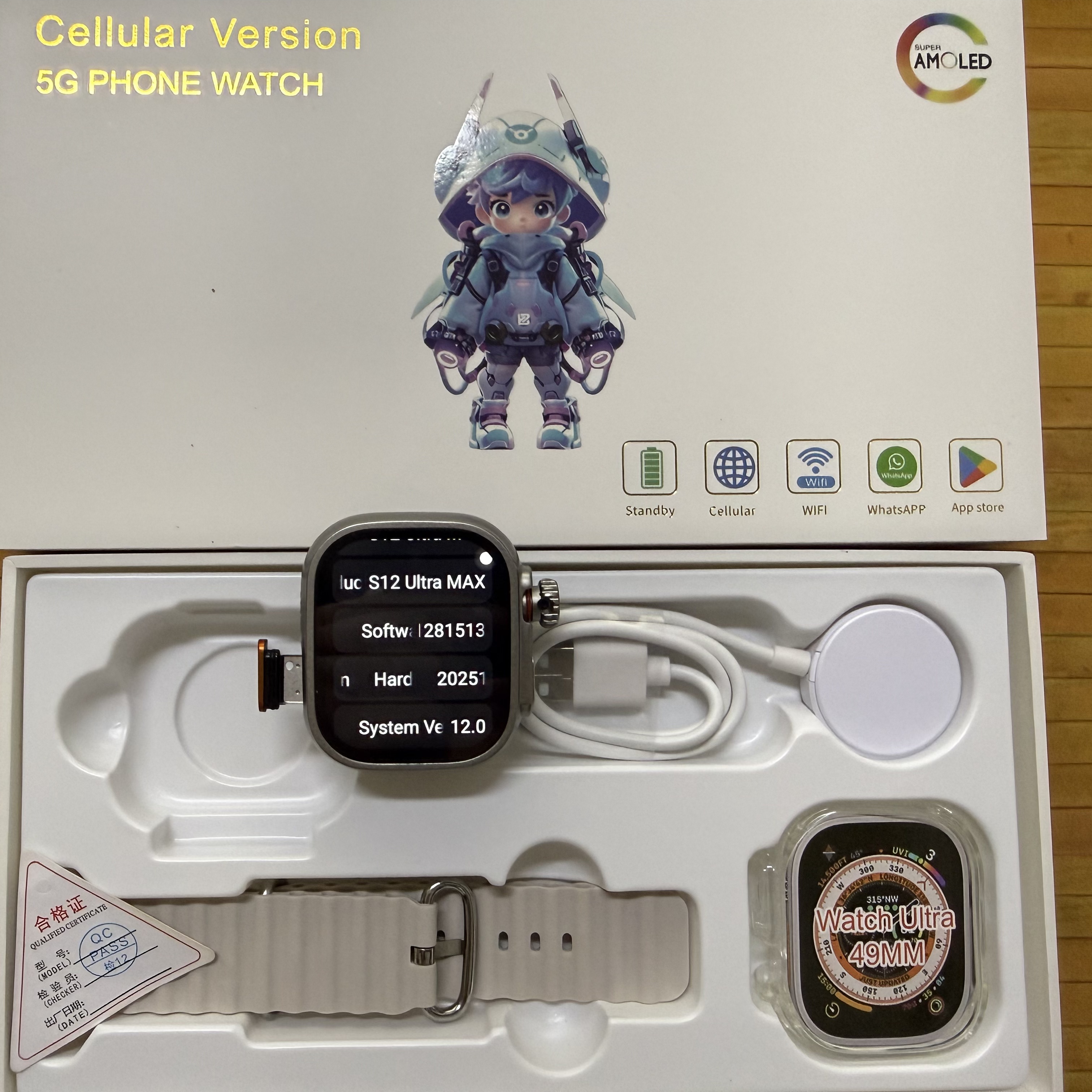 Newest S12 Ultra MAX 5G LTE 2. - Smartwatch Id のレビューと価格